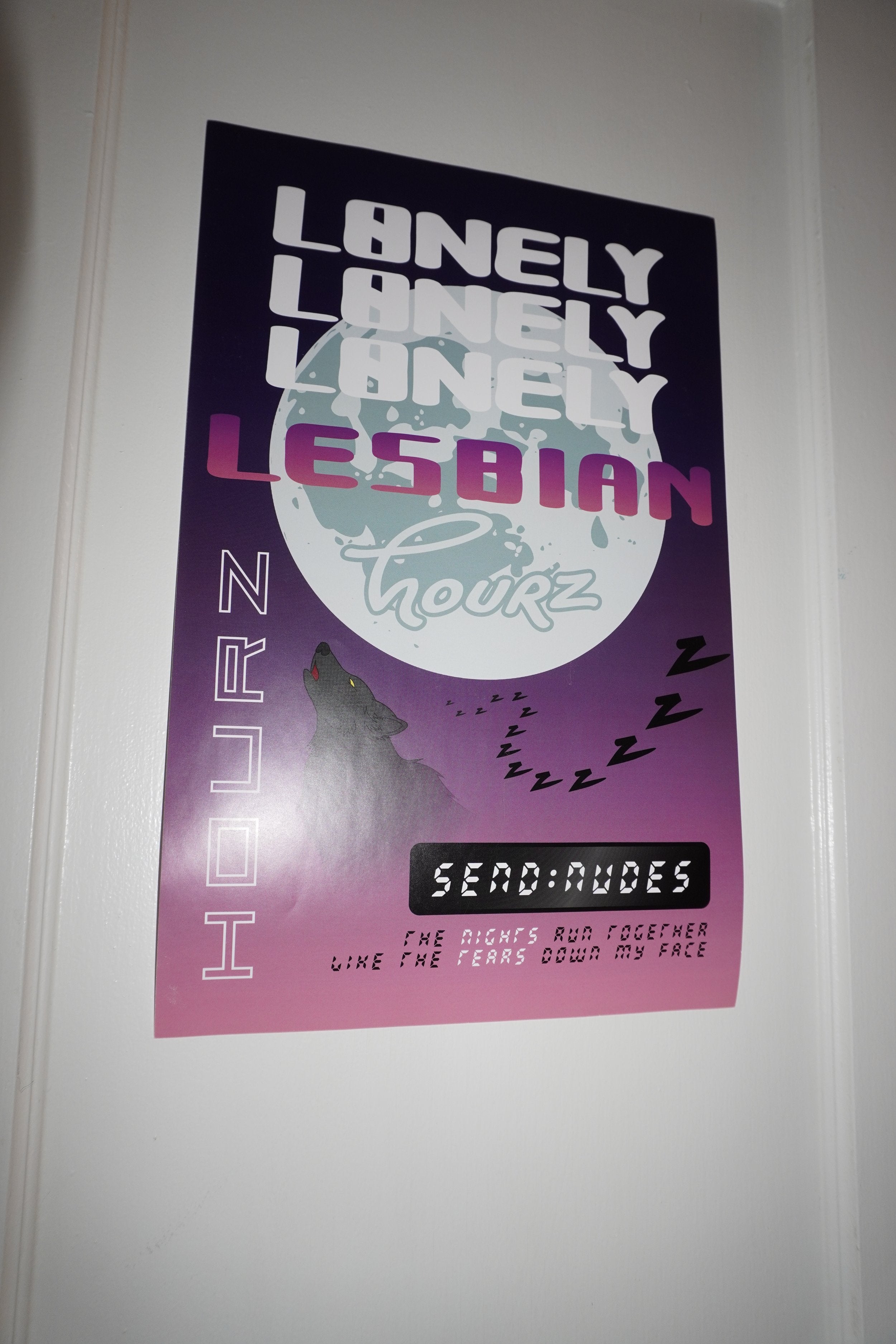LONELY LESBIAN HOURS POSTER