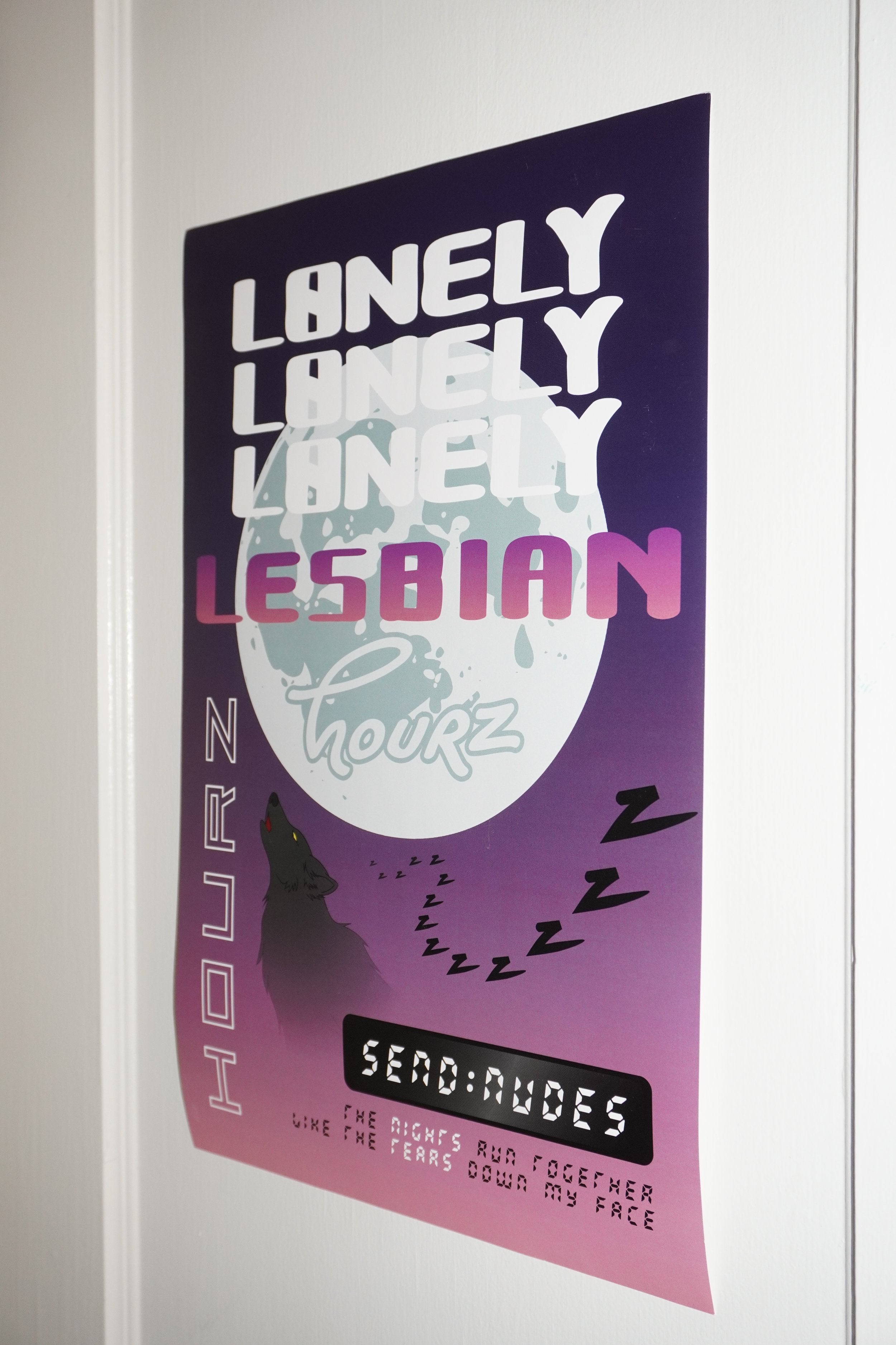 LONELY LESBIAN HOURS POSTER
