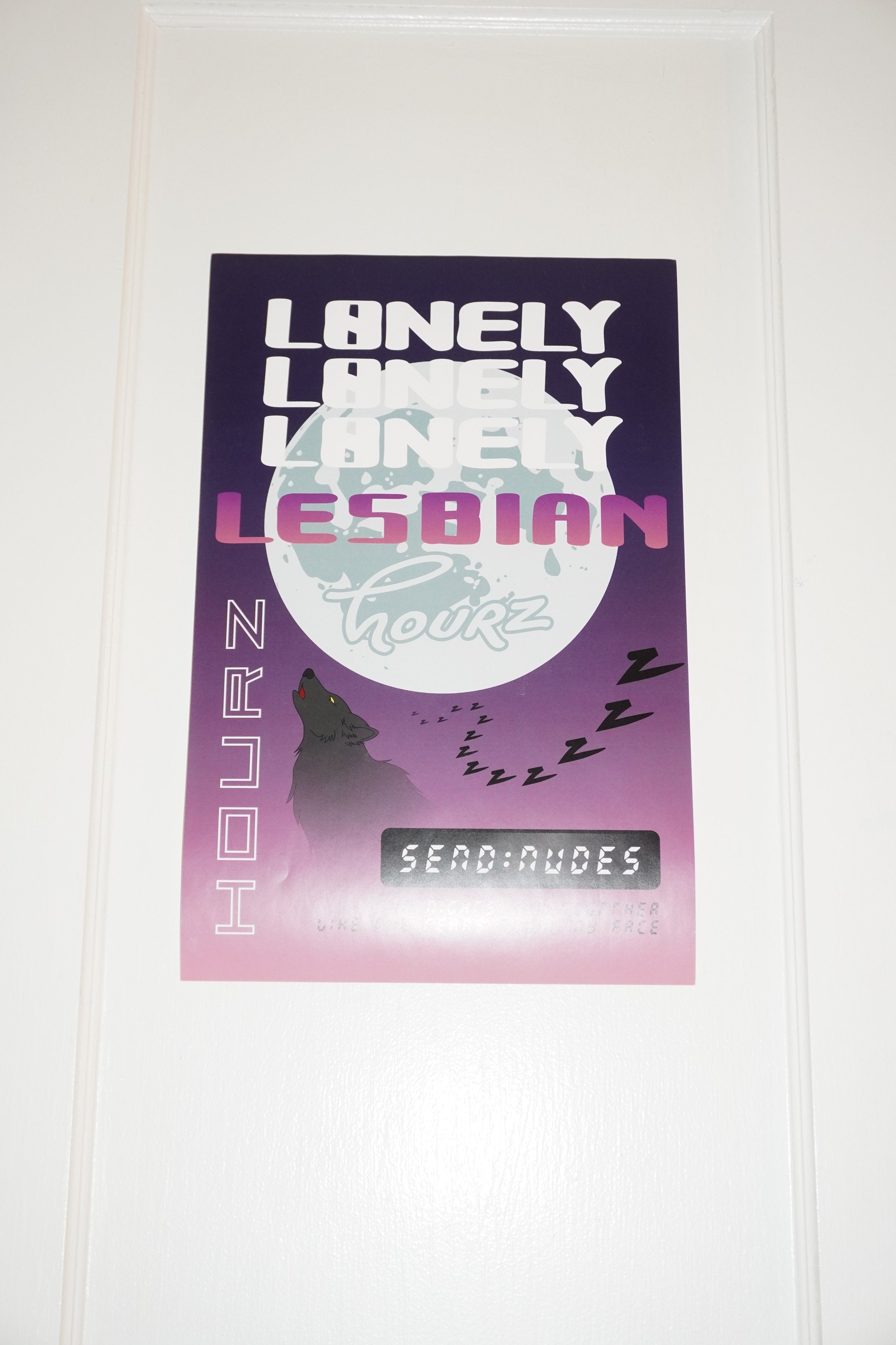 LONELY LESBIAN HOURS POSTER