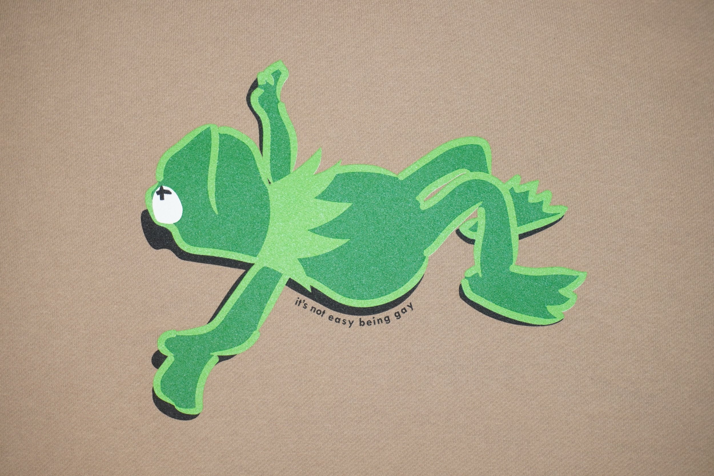 Kermit Frog It's Not Easy Being Gay Subtle Gay Pride Queer Fashion LGBTQ Clothing Inclusive Apparel