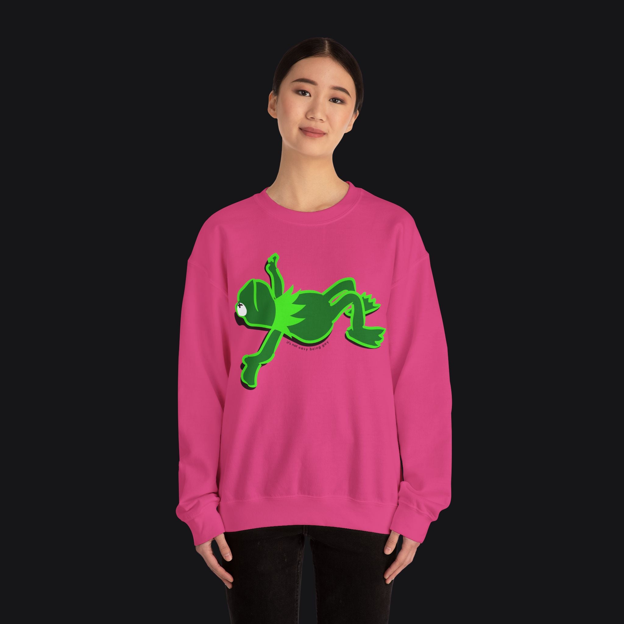 "IT'S NOT EASY BEING GAY" KERMIT SWEATSHIRT