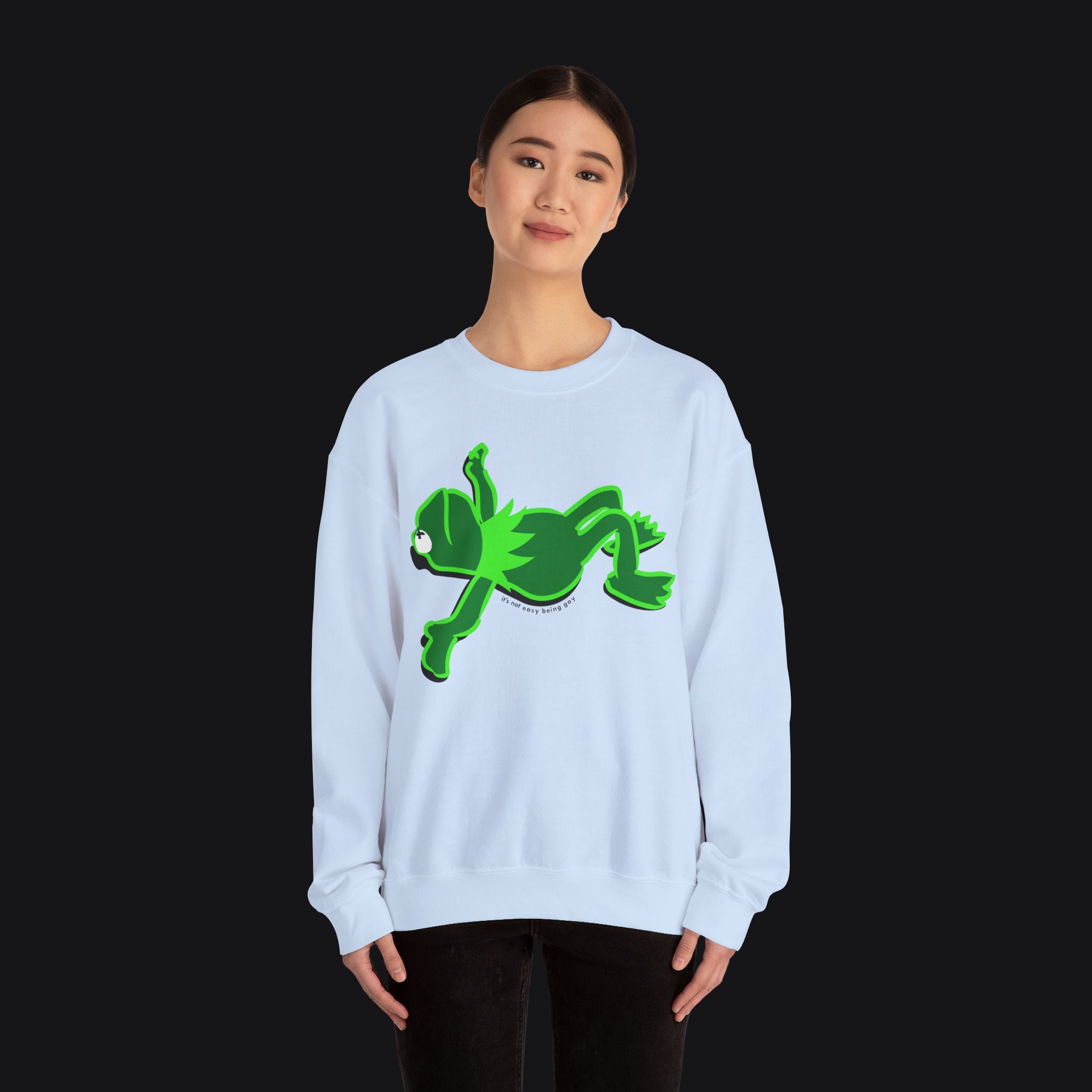 "IT'S NOT EASY BEING GAY" KERMIT SWEATSHIRT