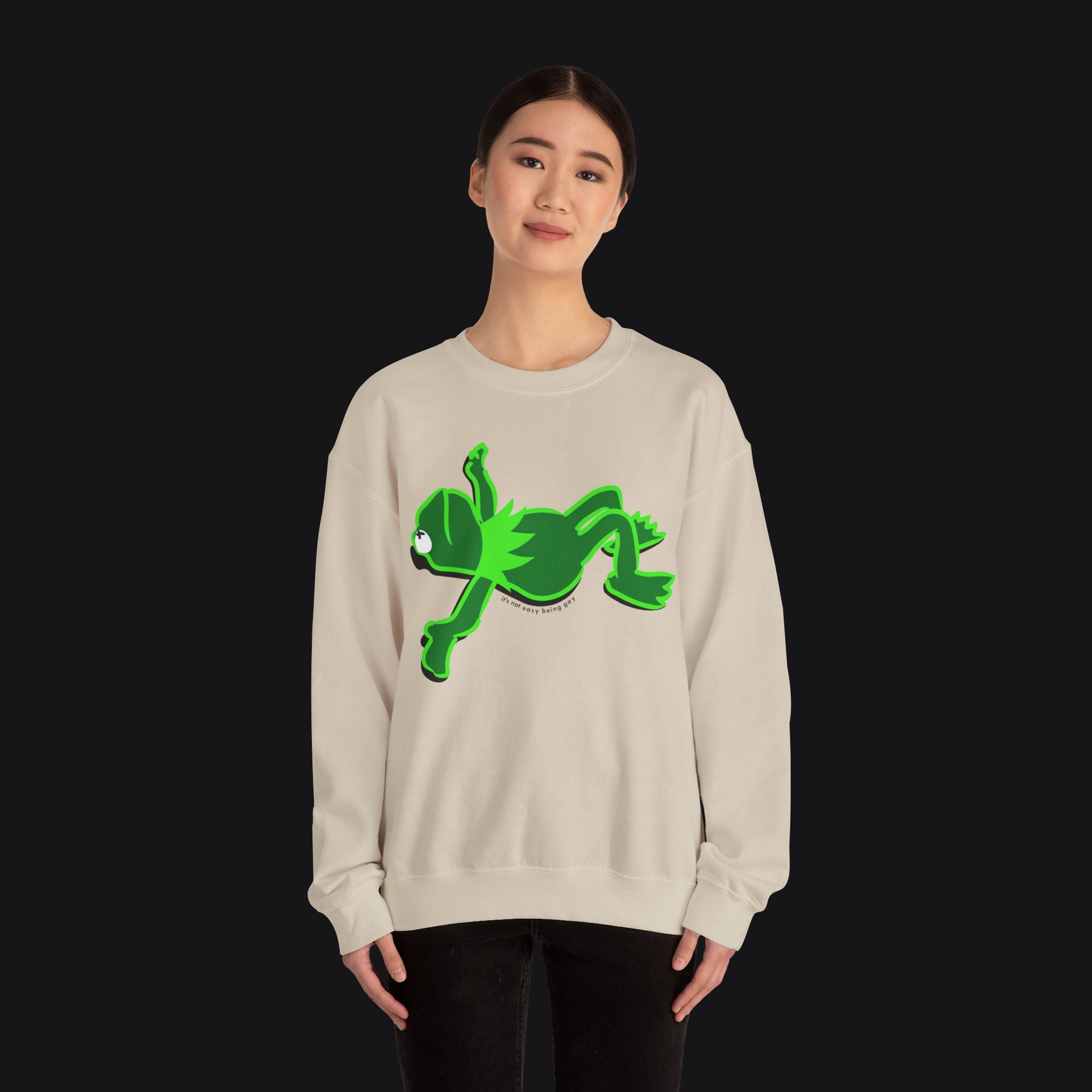 "IT'S NOT EASY BEING GAY" KERMIT SWEATSHIRT