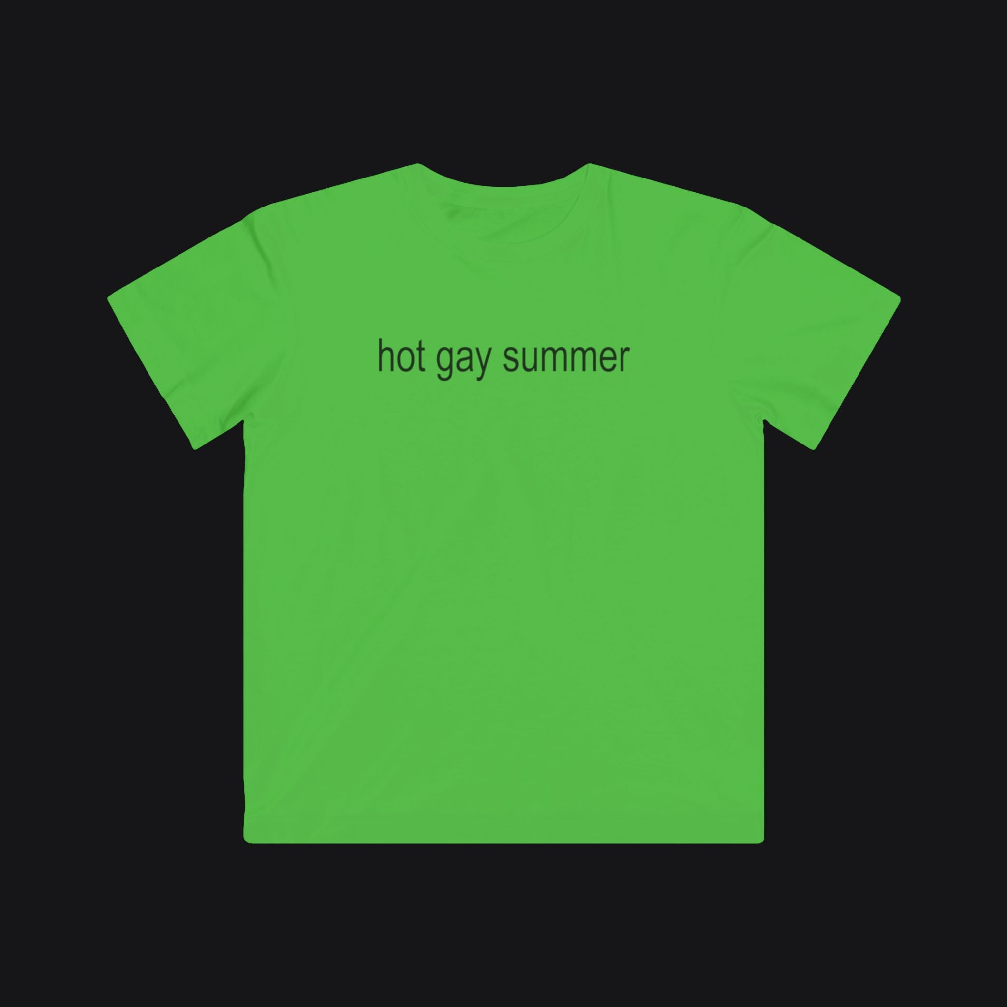 Hot Gay Summer Shirt Apple Green T-Shirt Subtle Gay Pride Queer Fashion LGBTQ Clothing Inclusive Apparel