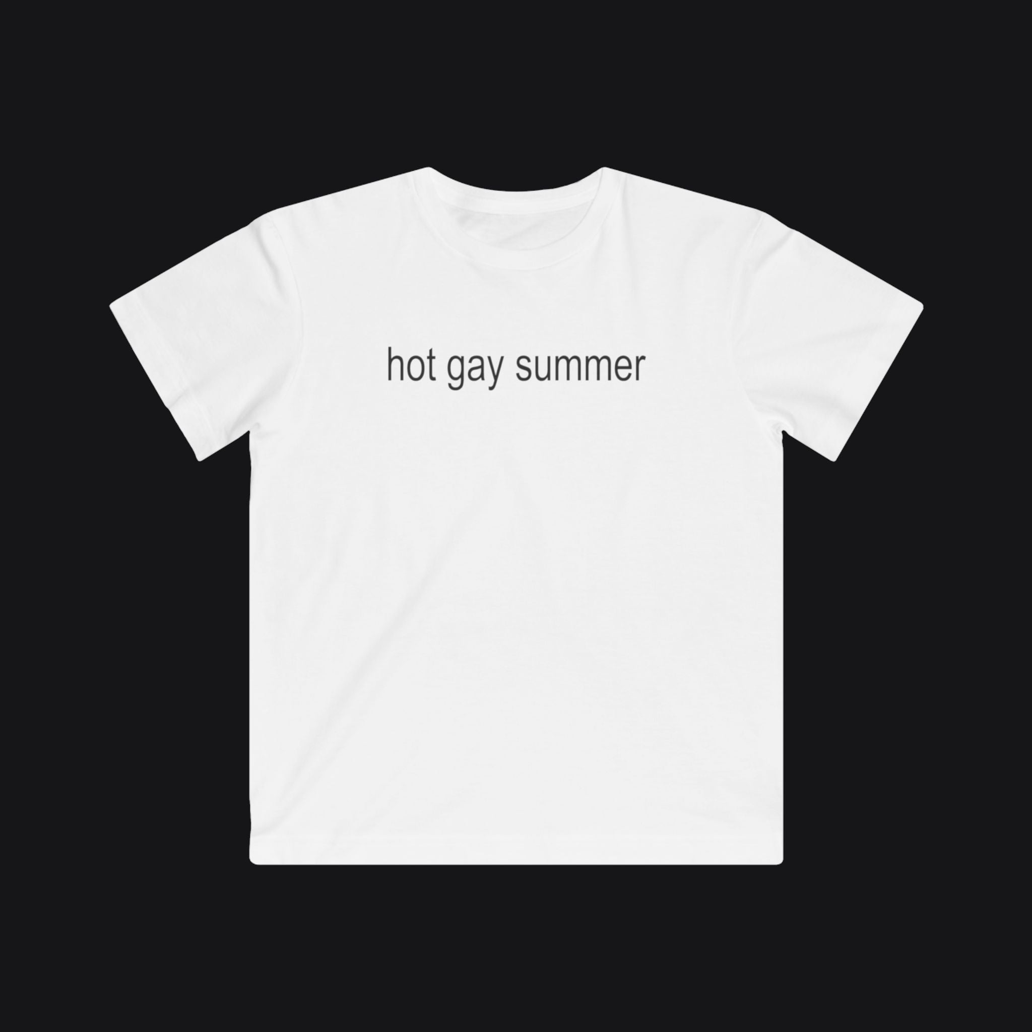 Hot Gay Summer Shirt White T-Shirt Subtle Gay Pride Queer Fashion LGBTQ Clothing Inclusive Apparel