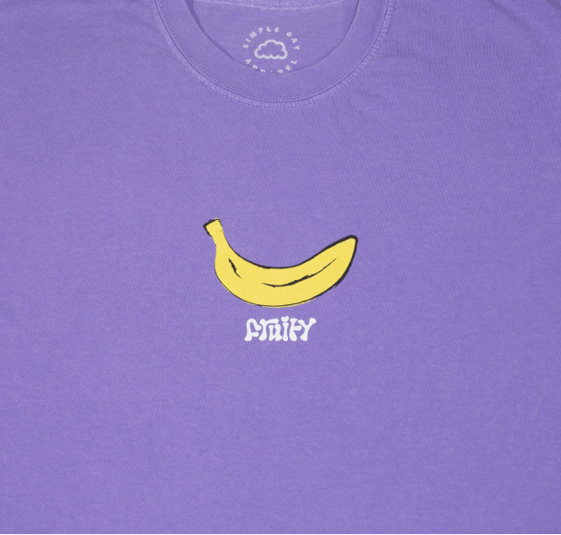 Banana Fruity Shirt Violet Purple T-Shirt Subtle Gay Pride Queer Fashion LGBTQ Clothing Inclusive Apparel