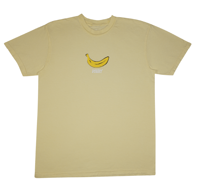 Banana Fruity Shirt Clear Background Yellow T-Shirt Subtle Gay Pride Queer Fashion LGBTQ Clothing Inclusive Apparel